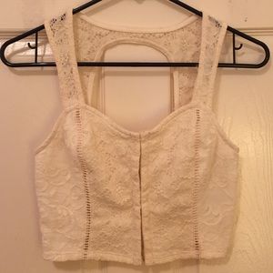 Lace crop top