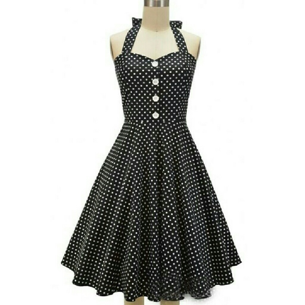 Rockabilly Retro Halter Dress
