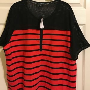 NWT RALPH LAUREN MESH ACTIVE WOMENS TOP SHIRT 3x