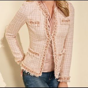 Cream and gold tweed jacket