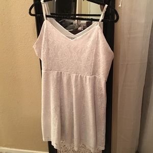 White lace dress
