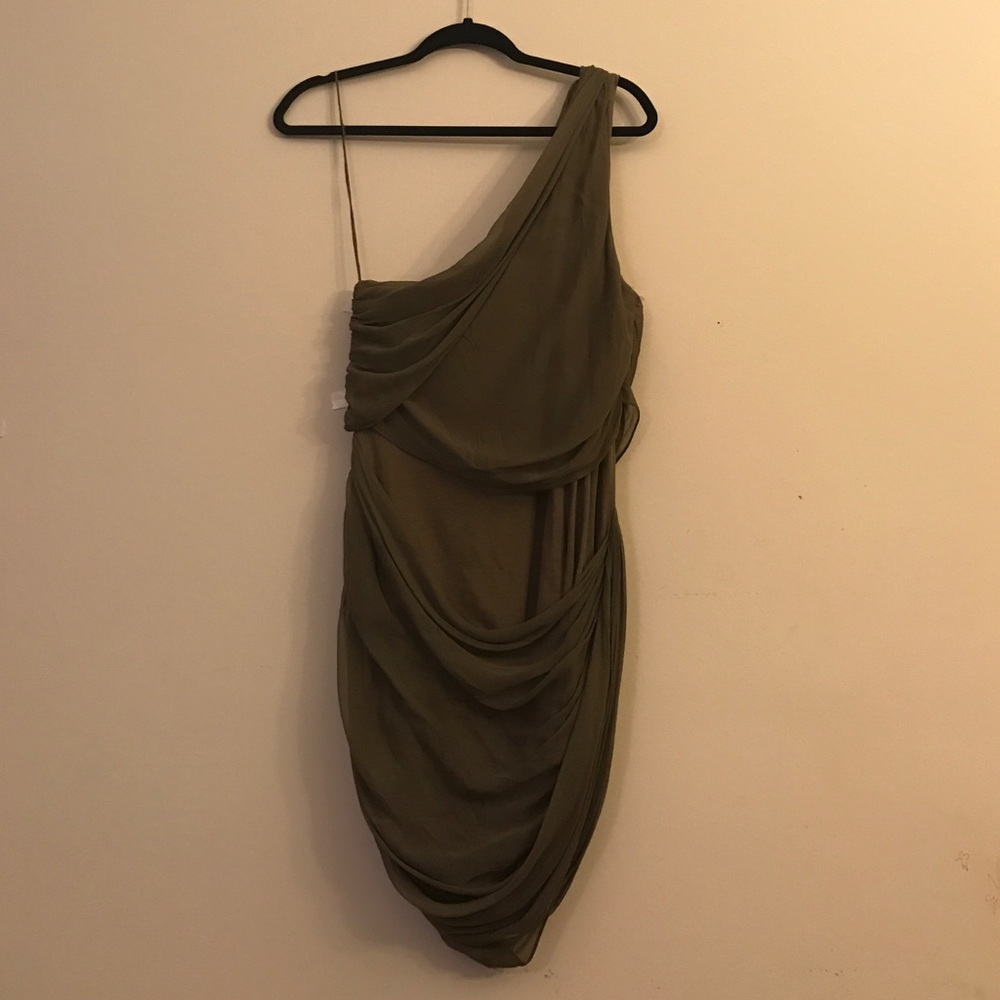 Alice and Olivia olive dress - Picture 2 of 3