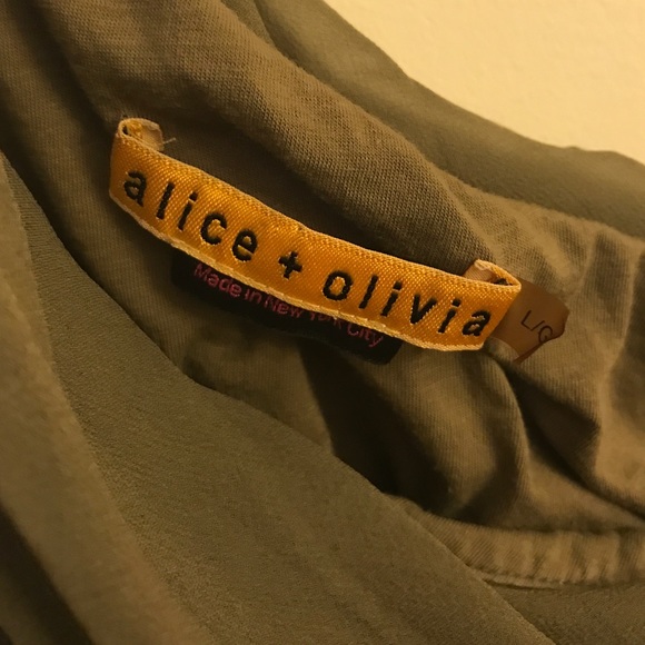 Alice and Olivia olive dress - Picture 3 of 3