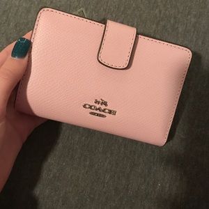 Light pink coach wallet