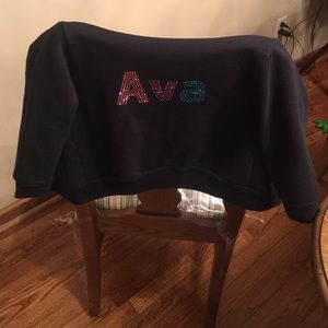 "Ava" Black Hooded sweatshirt