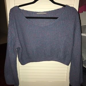 Sweater crop top