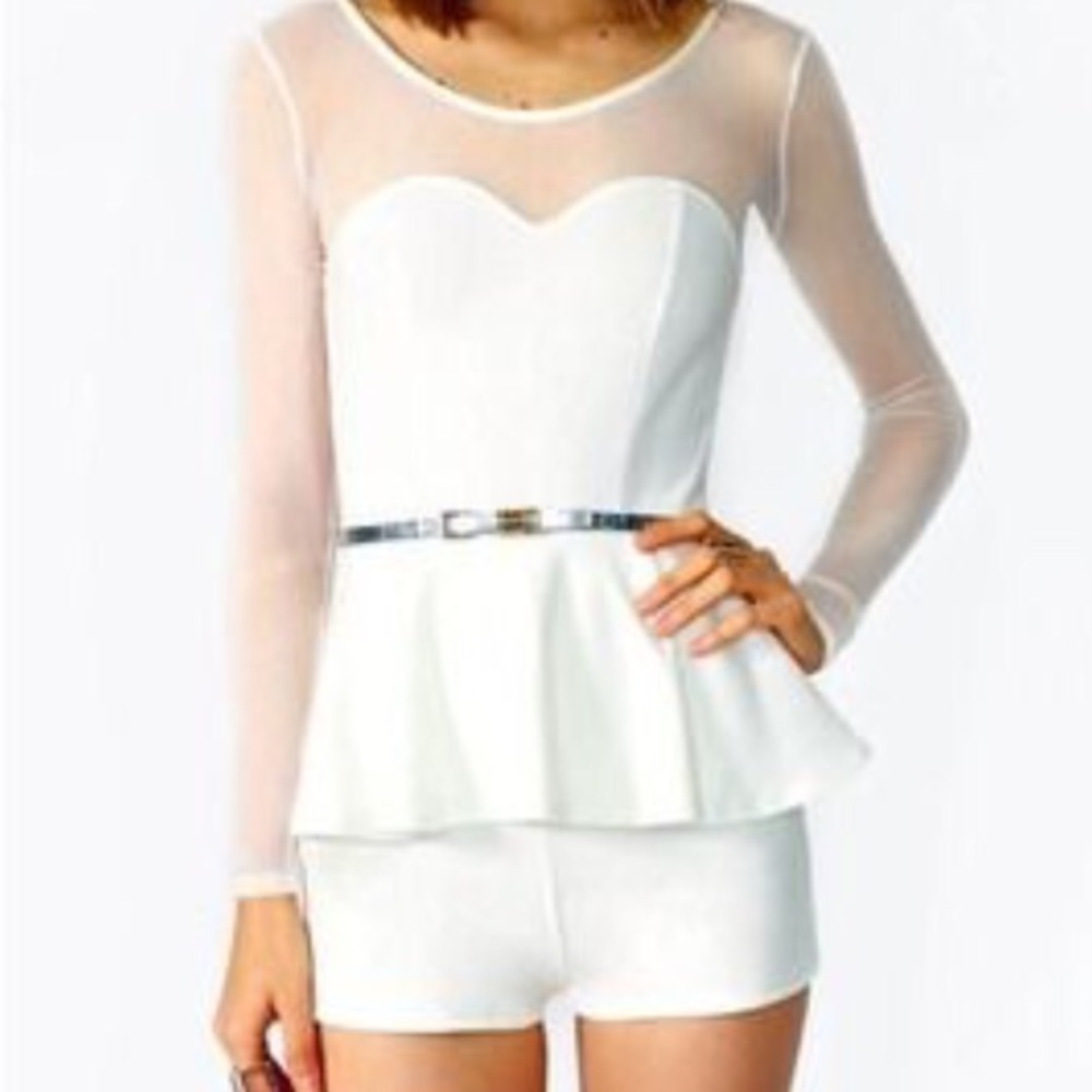 Never worn white romper