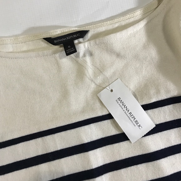 Banana Republic Tops - Banana Republic Navy White Striped Cotton Pullover Banana Republic Tops - Banana Republic Navy White Striped Cotton Pullover