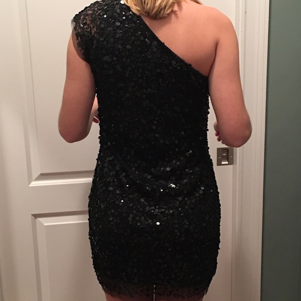 Arden B sequin one shoulder dress - Picture 2 of 4