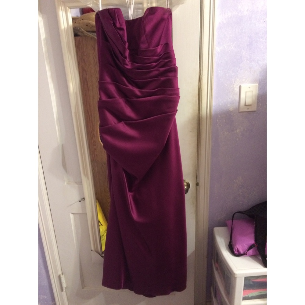 Maroon wine color dress