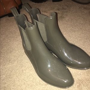 Ralph Lauren hunter green short rain boots