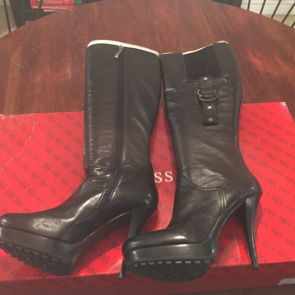 Leather boots