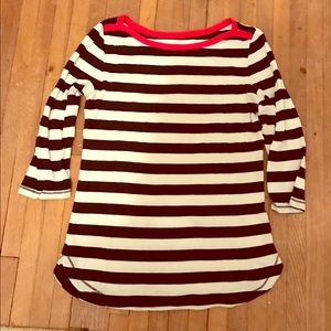 Classy black and white stripe Gap top