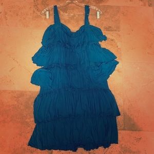 Charming Charlie Dresses & Skirts - Charming Charlie blue ruffled dress never worn