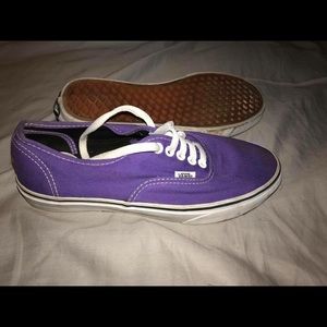 Women's purple Vans