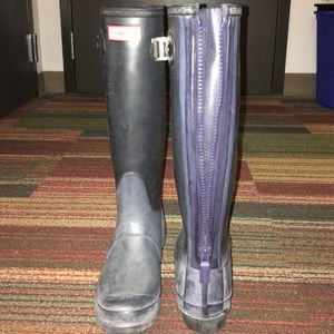 Navy Blue Hunter Rainboots