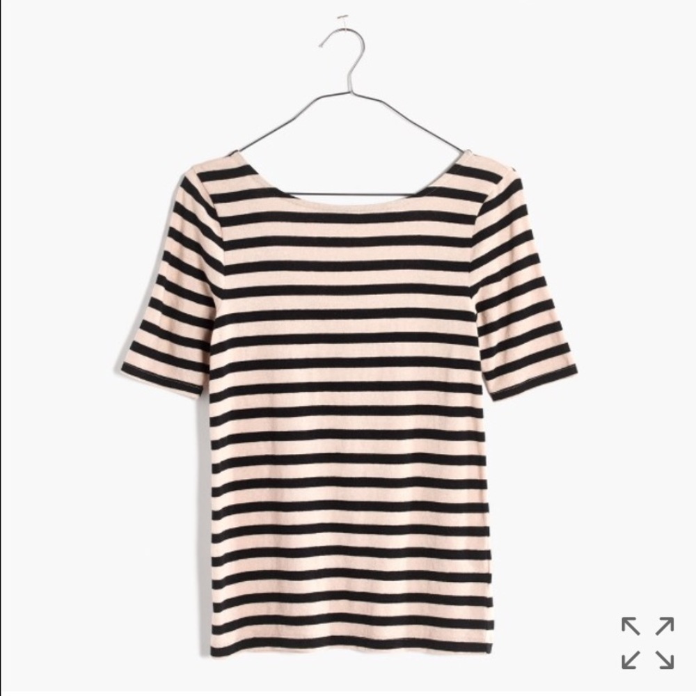 NWT Madewell Scoop Back Tee