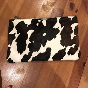 Cow Hide Patterned Clutch