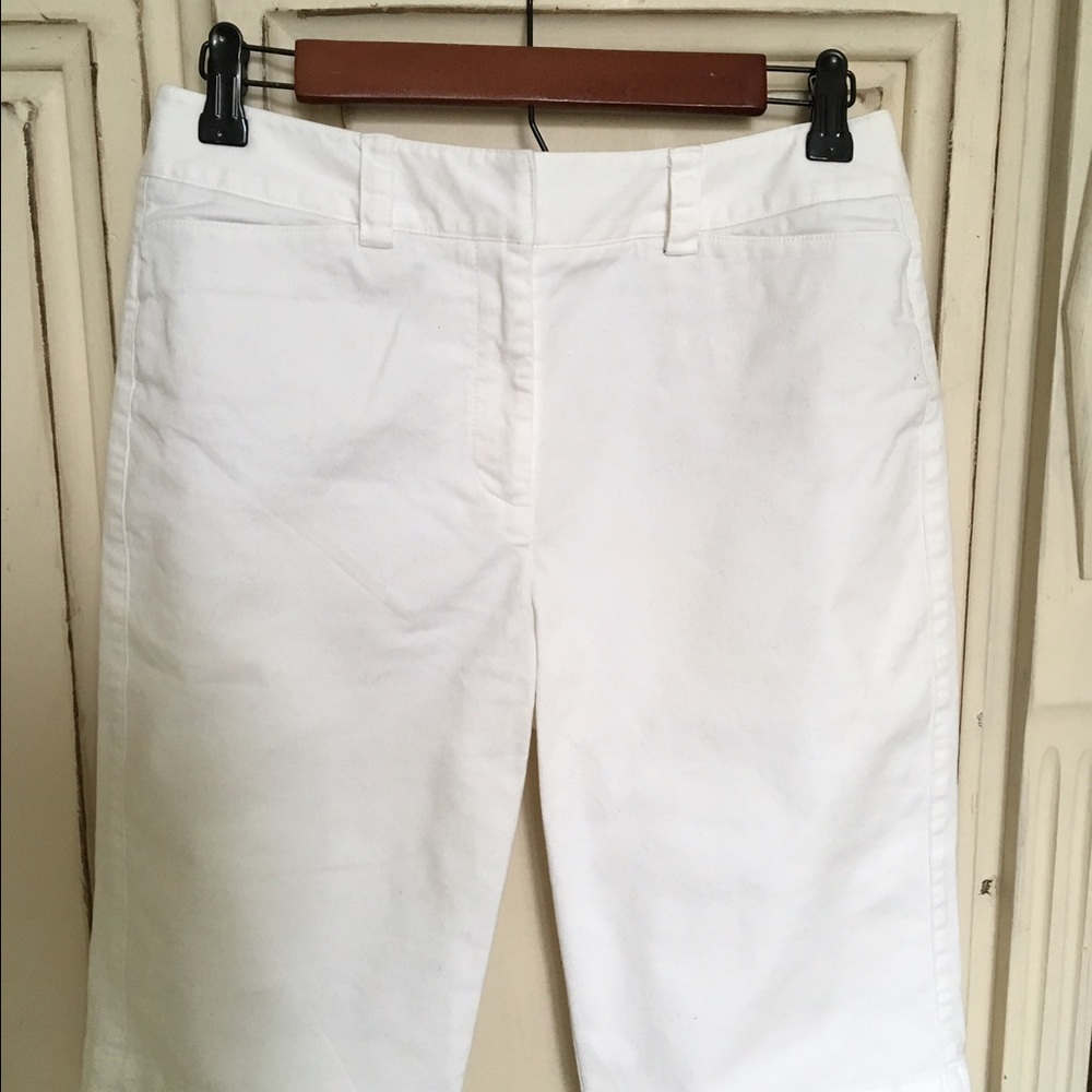 Talbots's white stretch shorts