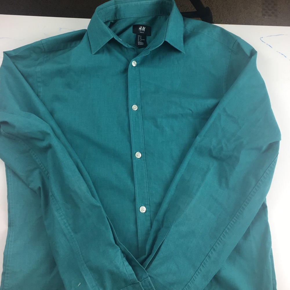 Men button own shirt