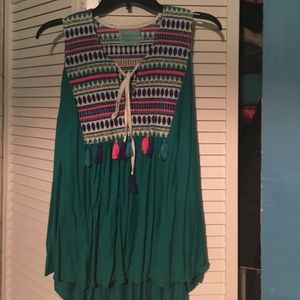 summertime sleeveless shirt