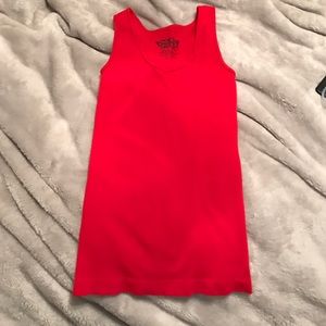 Red tank top