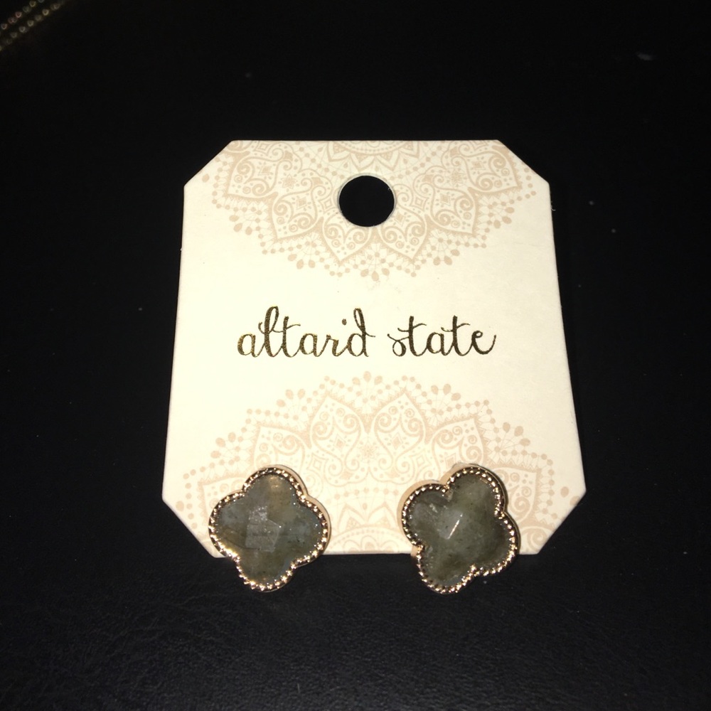 Green & Gold Earrings