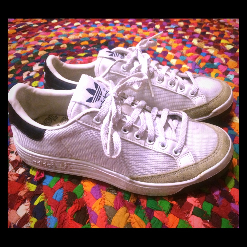 Adidas Vintage Rod Laver Tennis Shoes Navy