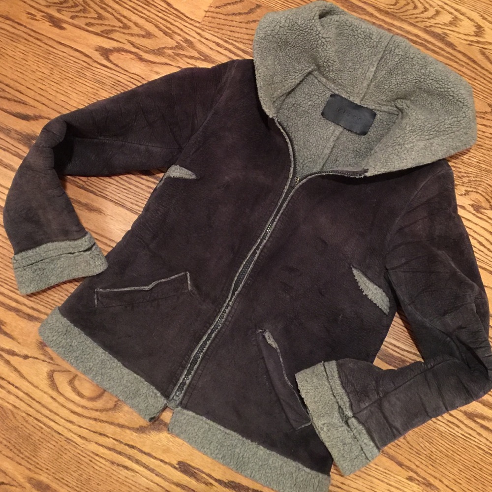 Genuine Suede Leather Guess Jacket
