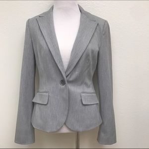 Express Light Heather Grey Blazer