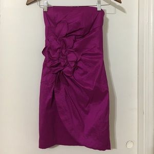 Purple Jessica McClintock formal mini dress