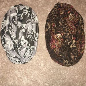 2 infinity scarves