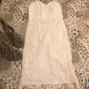 White lace dress
