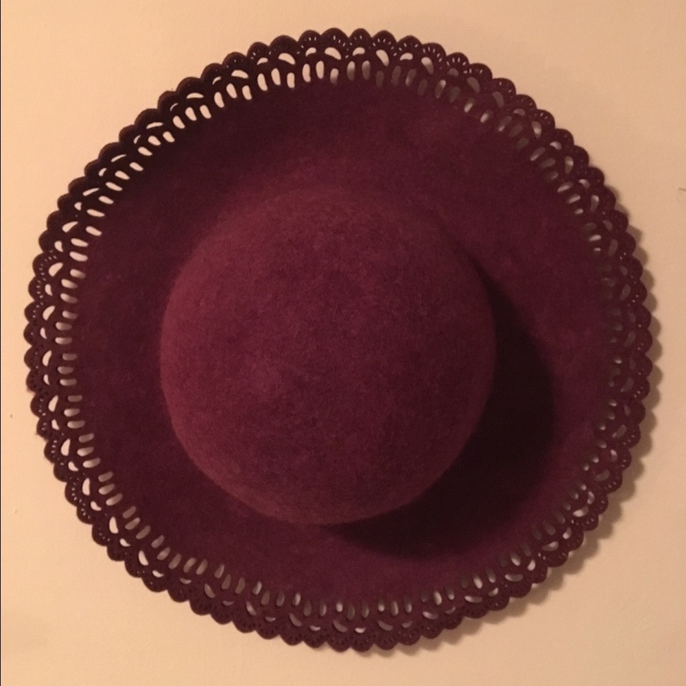 Maroon Floppy Hat