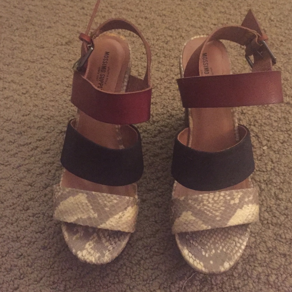 Snakeskin Wedges