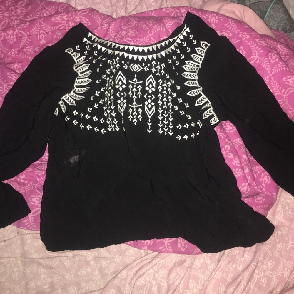 Dressy long sleeve blouse