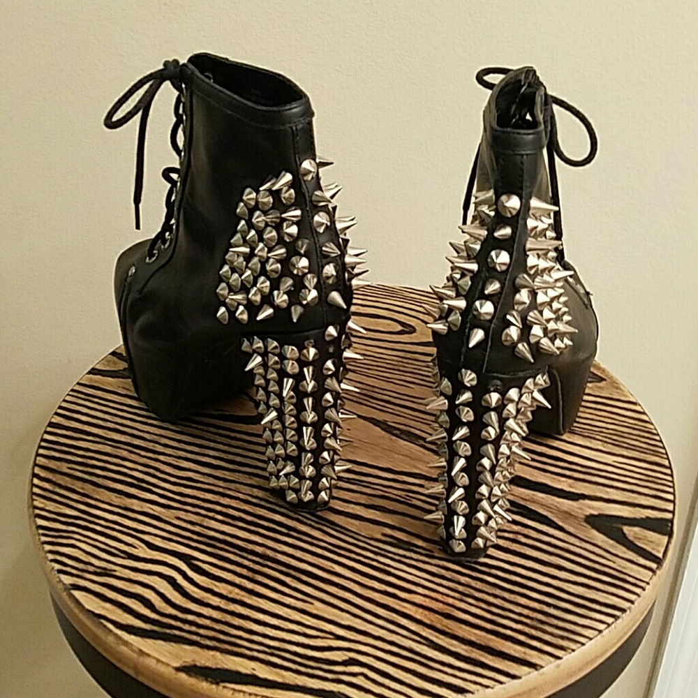 Jeffery cambell black spikes. Wore a couple times