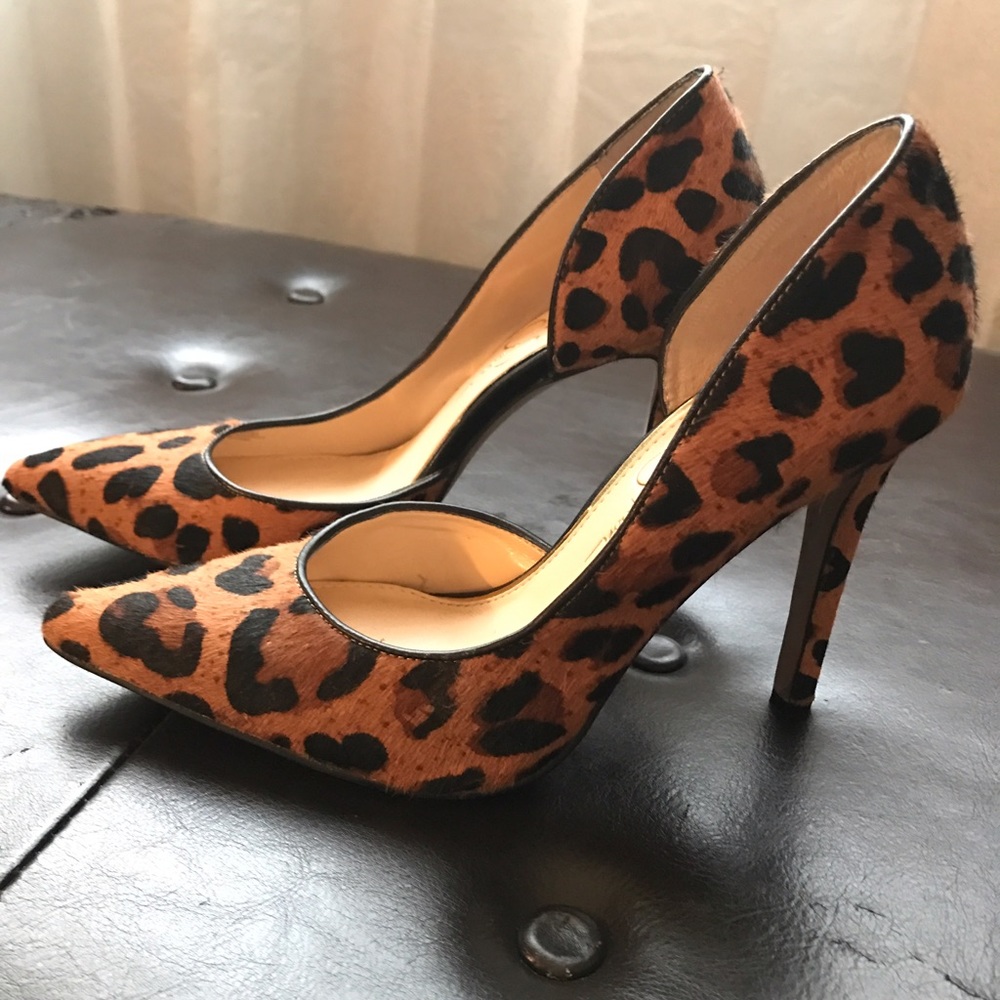 Gently Used Jessica Simpson Leopard Print Heels