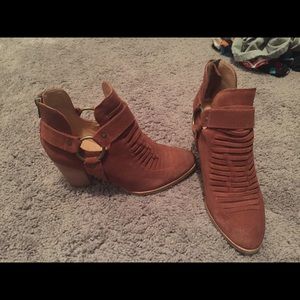 Seychelles Cognac Booties