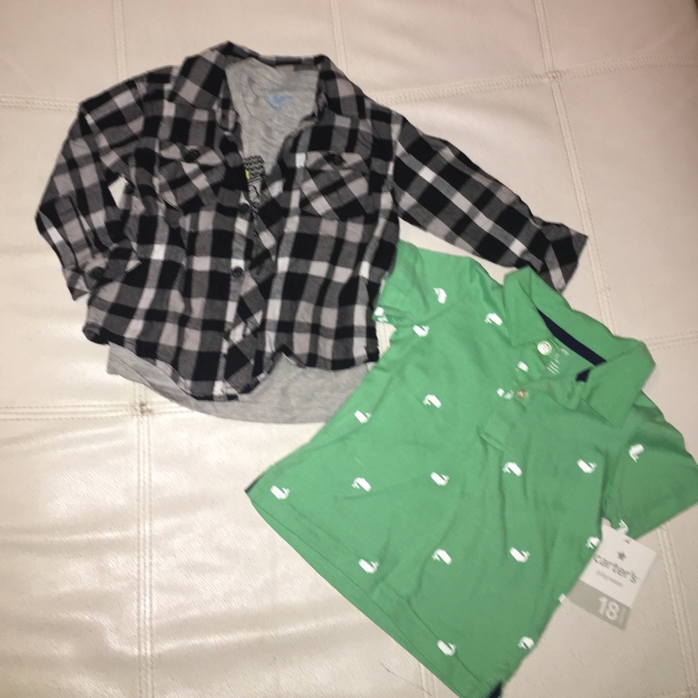2 sets of shirts 18 months