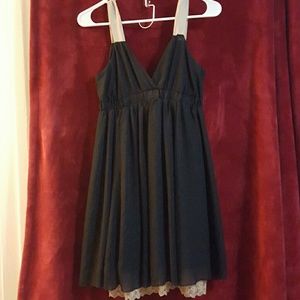 Black slip dress