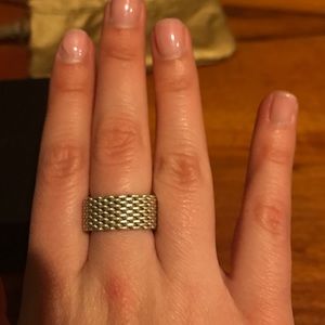 Tiffany Chain Link Ring Sterling Silver