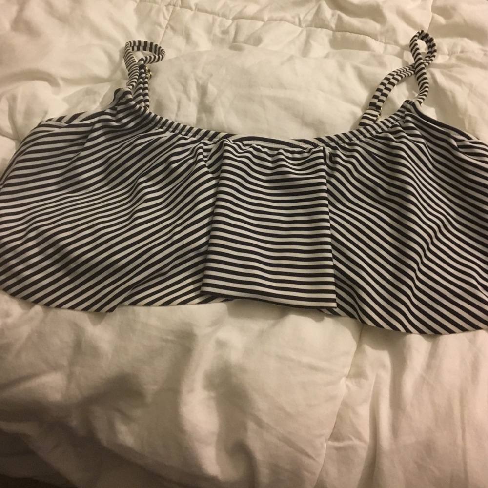 Stripped bathing suit top