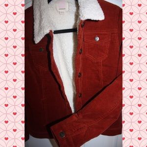 Quiksilver Red Corduroy Jacket