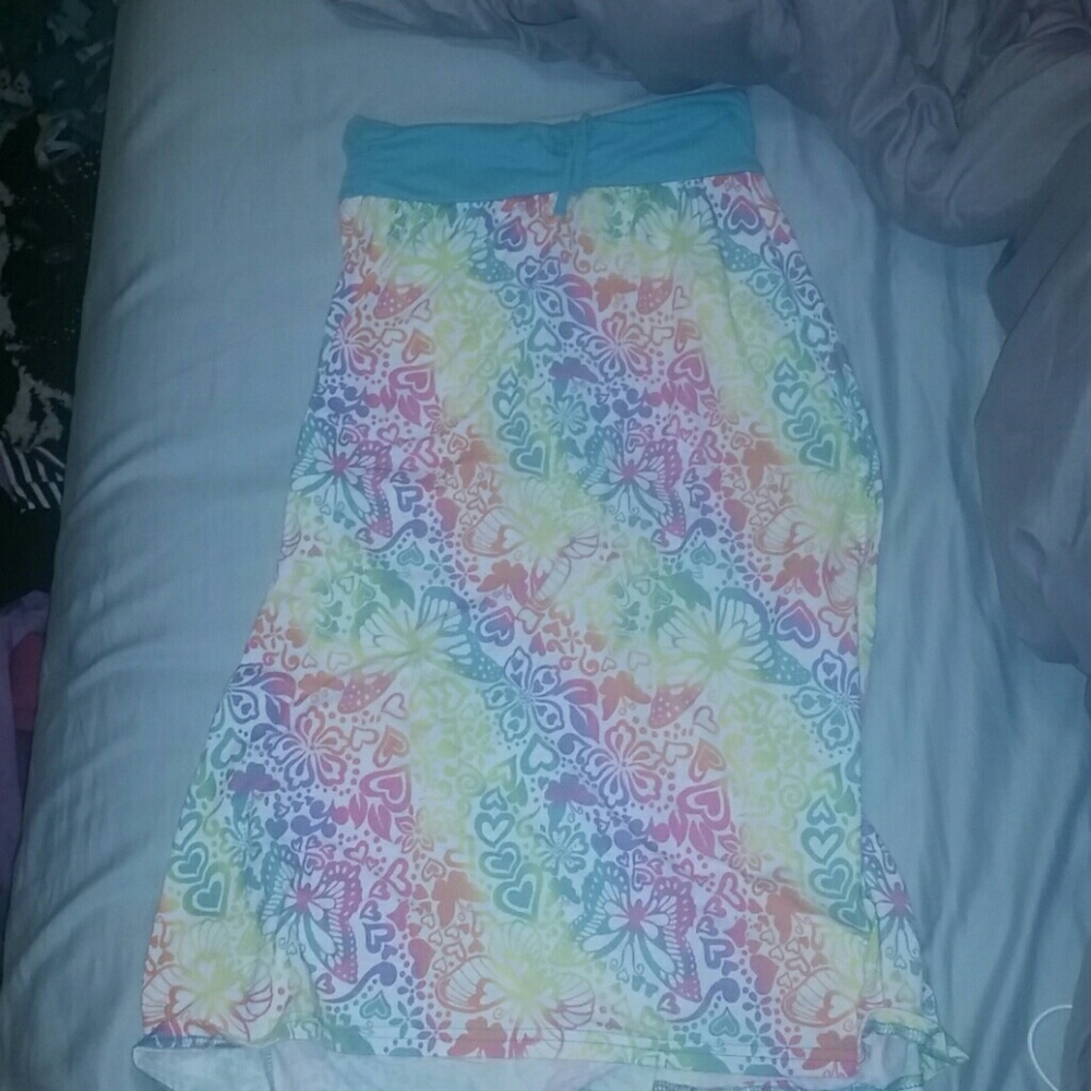 Flowy ankle length skirt