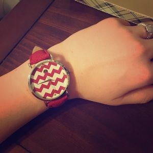 Francesca's red watch