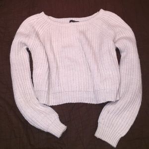 Brandy Melville Crop Top Knitted Sweater