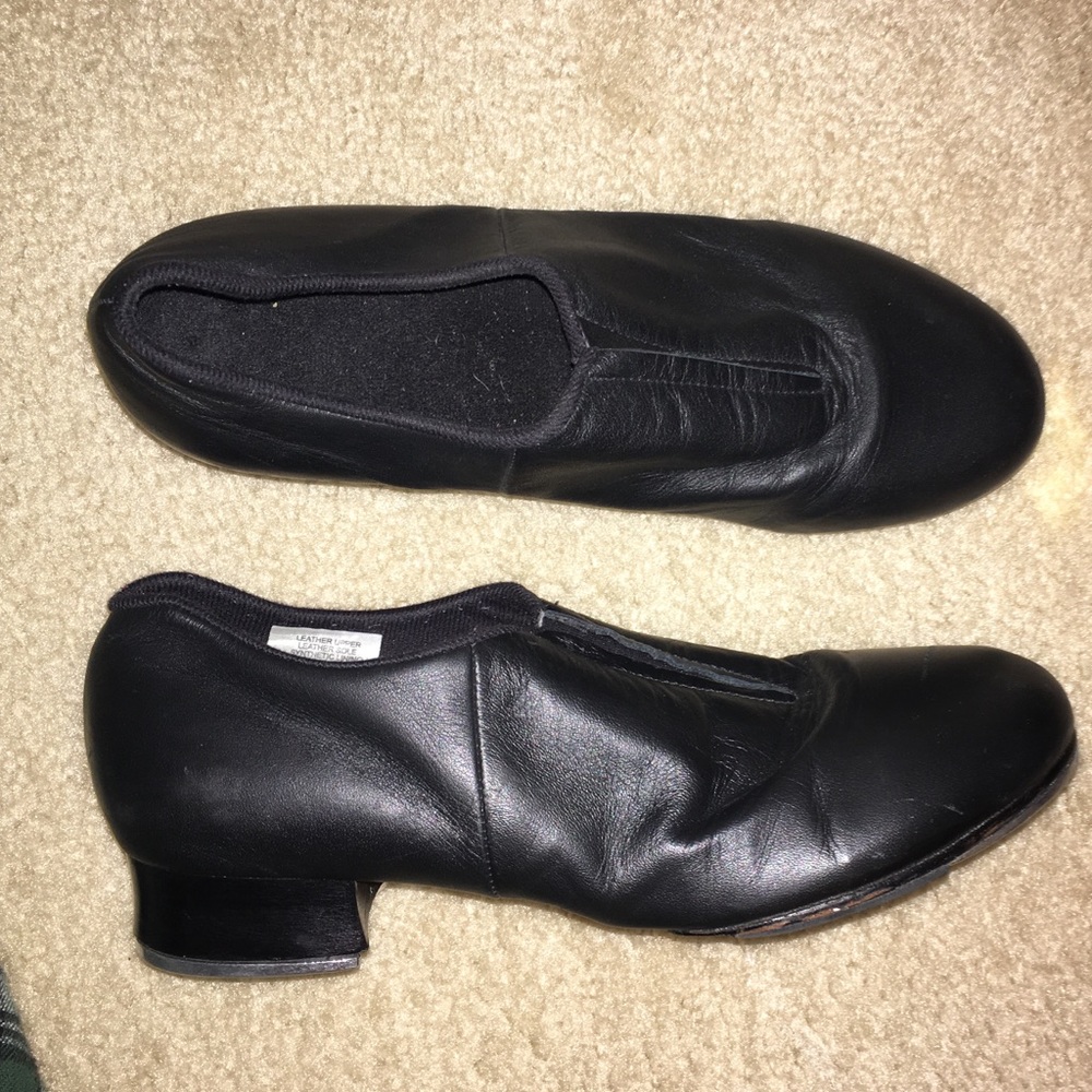 Black Leather Bloch Tap Shoes