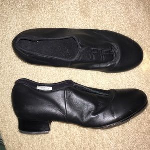 Black Leather Bloch Tap Shoes