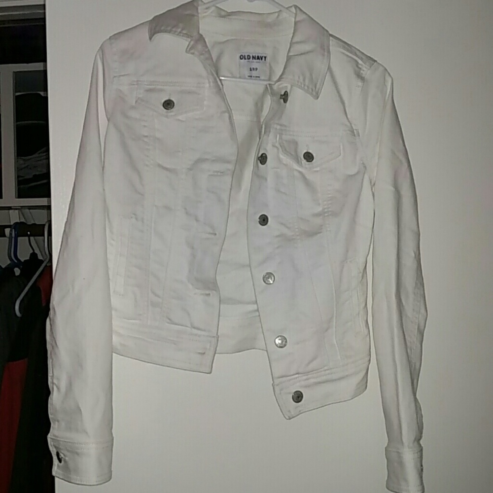 White denim jacket